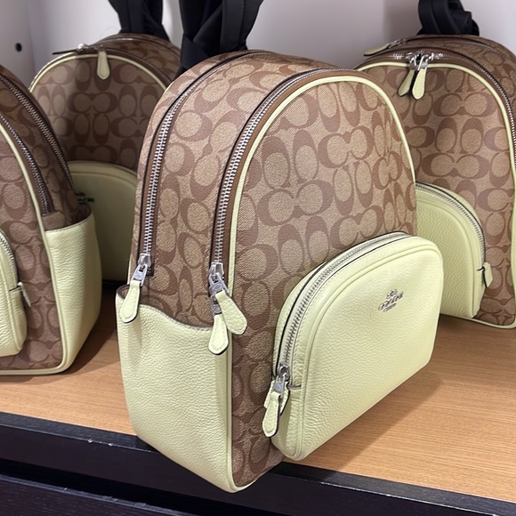 Coach Court Backpack In Signature Canvas
SV/Khaki/Pale Lime - Picture 4 of 16
